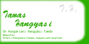 tamas hangyasi business card
